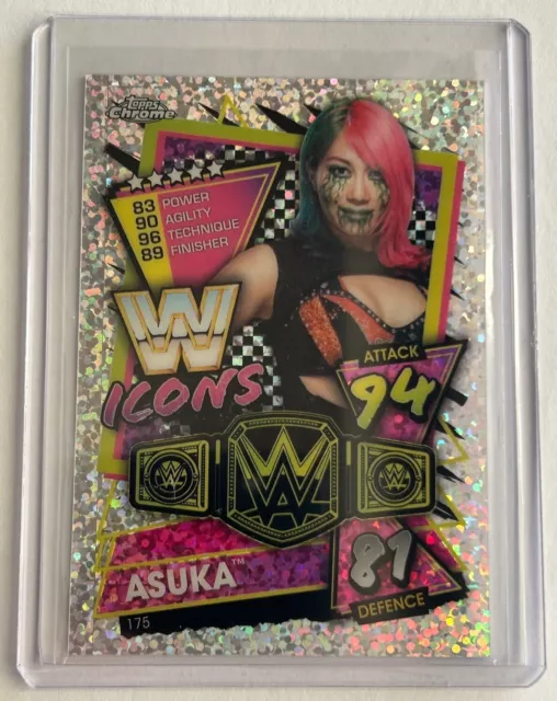 2021 Topps Chrome WWE Slam Attax - ASUKA Icons Speckle Refractor #175