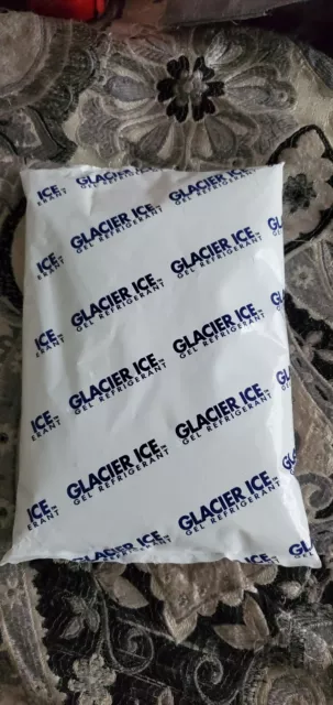 Lot of 8 - Glacier Ice Cold Freezer Packs 6" x 8" - 24 OZ-FREE SHIPPING