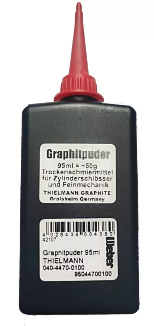 95ml Flasche(4,11€/100ml) Thielmann Graphitpulver Puder Graphitstaub 95044700100