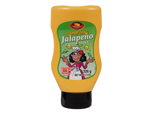 33,75 €/L Squeeze Cheese Jalapeno Cheese salsa 293 ml formaggio salsa piccante