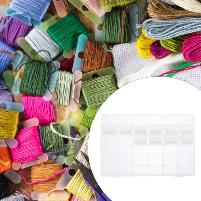 Scatola Porta Bobine Per Filo Da Ricamo | Con 50 Bobine Vuote | Organizzatore Per Cucito E Hobby - Foto 10