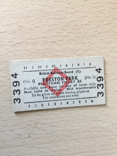 B,R,B,      PLATFORM  TICKET,   (   Preston Park,  85,  )