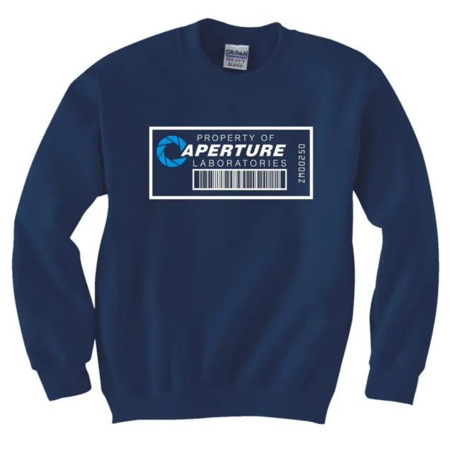 Inspired By Portal "Aperture Laboratories Barcode" Sweatshirt