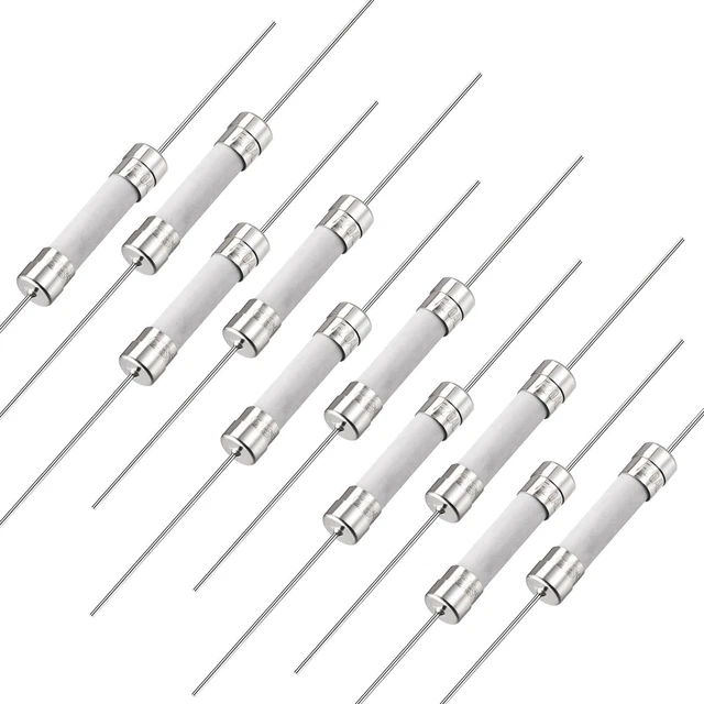 Fusibles Coup Rapide Fil Conducteur Fusibles Céramique 6 x 32mm 250V F20A 10Pcs