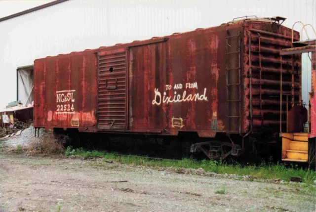 To And From Dixieland Nc& Sl 22524 Railroad Photo 4X6 #1327