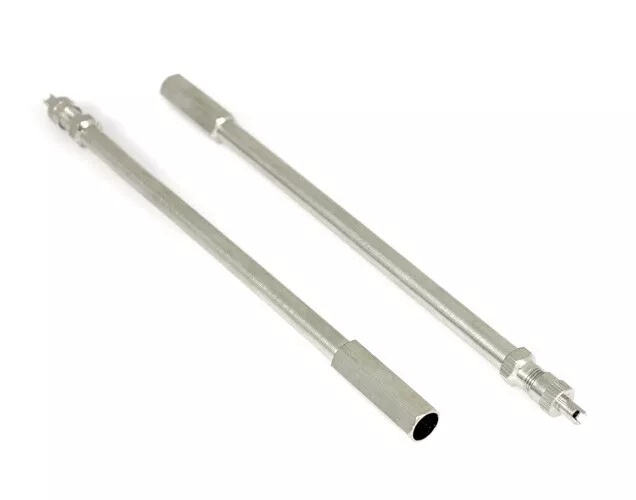 6" STRAIGHT CHROME VALVE EXTENSIONS 2 Pack