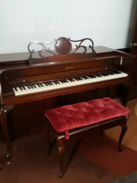Baldwin Acrosonic Piano With Bench-Mahogany - Serial # 581710 LOCAL PICK UP ONLY