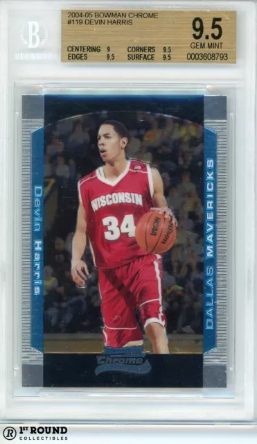 Devin Harris RC BGS 9.5: 2004-05 Bowman Chrome Rookie Card