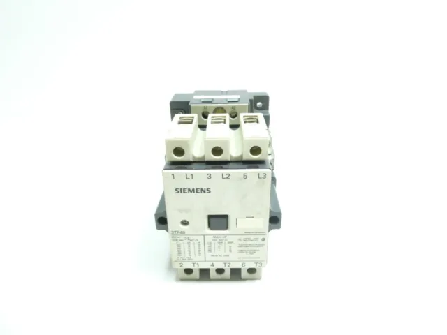 Siemens 3TF4822-0AK6 Ac Contactor 120v-ac 100a Amp 60hp
