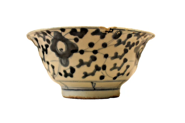 Cesto Frutta Ceramica Floreale Con Manico - Ciotola Snack Vintage Con Bordo Ondulato | Decorazione Tavolo - Foto 4