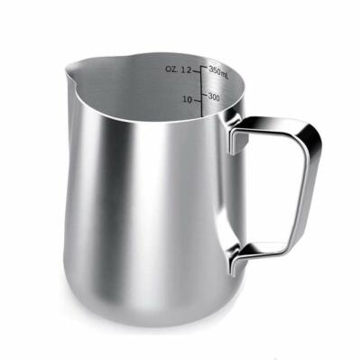 latte e schiuma di latte Leetop 300 ml/ ml bricco da latte in acciaio INOX acqua per caffè 