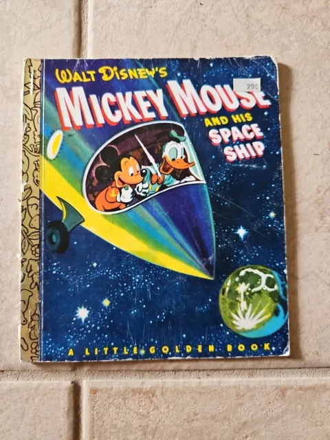 GC Little Golden Book - Walt Disney's Mickey Mouse And His Space Ship 1978 SC
