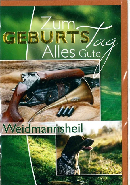 GLÜCKWUNSCHKARTE GEBURTSTAG ZUM Geburtstag Schütze Jäger EUR 2,50