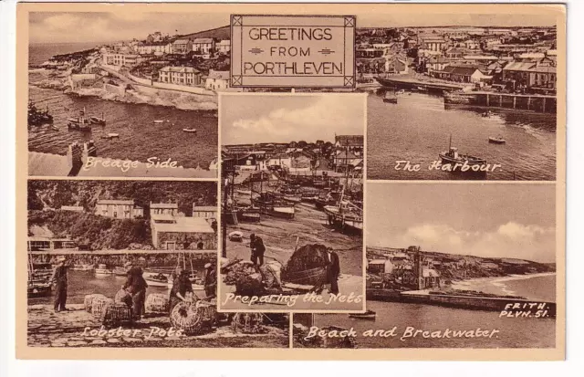 A Frith's Multiview Grußkarte von Porthleven. Cornwall.