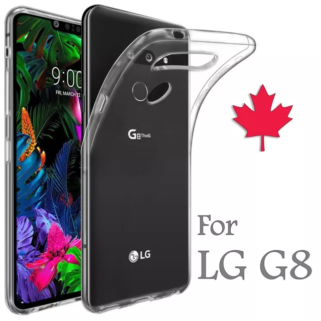 For LG G8 ThinQ - Crystal Clear Case Gel Ultra Thin Soft TPU Transparent Cover