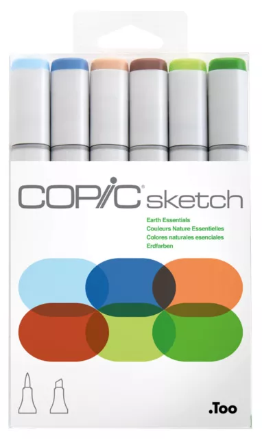 COPIC Marker sketch 6er Set "Earth Essentials"