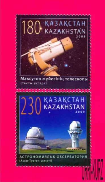 KAZAKHSTAN 2009 Space Science Astronomy Observatory Telescope 2v Mi646-647 MNH