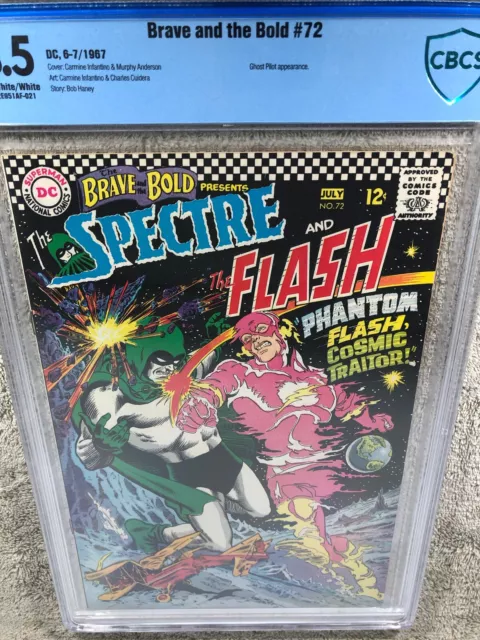 Brave & The Bold 72 CBCS 8.5 Spectre Flash Carmine Infantino Cover 6-7/1967