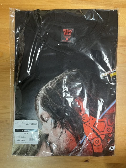 【L】DEATH STRANDING 2 × GEEKS RULE Tシャツ DEATH STRANDING 2 JAPAN POPUP TOUR】DEATH STRANDING WORLD