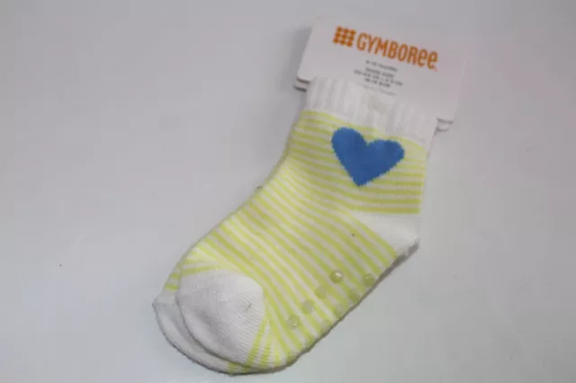 Gymboree Pocketful of Sunshine Ankle Girls Size 6-12 Months Socks NEW Heart Blue