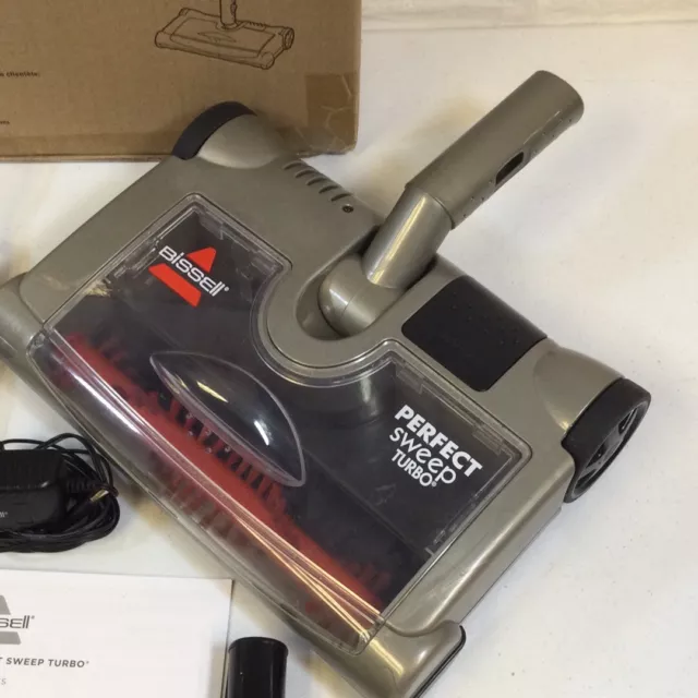 Bissell 28806 Gray Black Perfect Sweep Turbo Cordless Rechargeable Sweeper Used