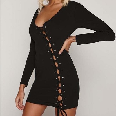 Ladies Black Dress Size 8 Tammy Hembrow 'In the Style"
