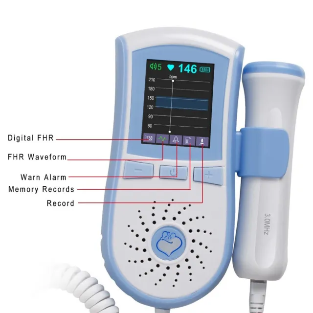 In stock Baby Pregnancy Portable Heart Beat Monitor For Home fast ship