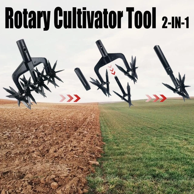 MANUAL SOIL SCARIFIER Turning Tool Lawn Garden Aerator Rotary