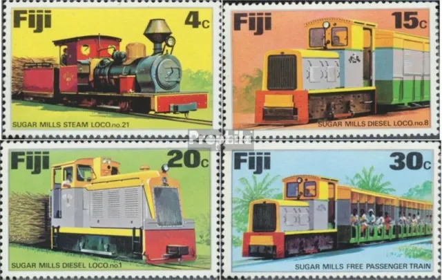 fidji-îles 348-351 (complète edition) neuf avec gomme originale 1976 Locomotives