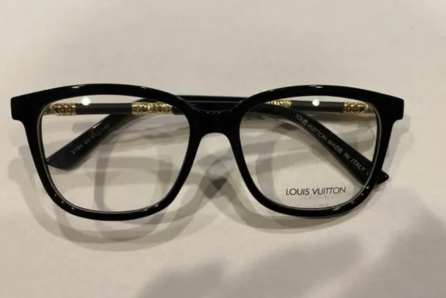 louis Vuitton’s 2184 Black Eyeglass Frame 49 Eye size With Case