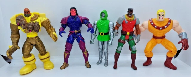 VTG Marvel Dr. Doom X-Men Exodus Sabretooth Toy Biz Phalanx GW Bridge Figure Lot
