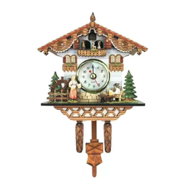 Antique Cuckoo Wall Clock Wooden Clock Excellent Gifts for Kids