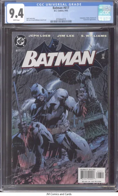 Batman #617 2003 CGC 9.4 White Pages - Catwoman, Robin, Huntress & Scarecrow app