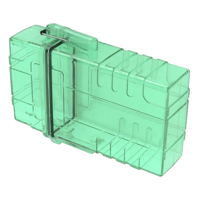 (Transparent Green)Cigarette Case Lightweight Plastic Cigarette Box Holder 20