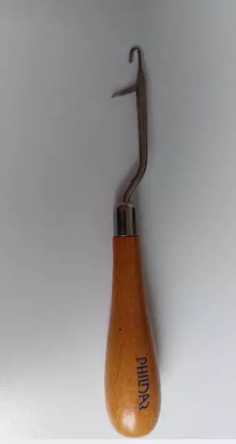 Gancho para andar con mango de madera - 16 cm - aguja para anular de Phildar