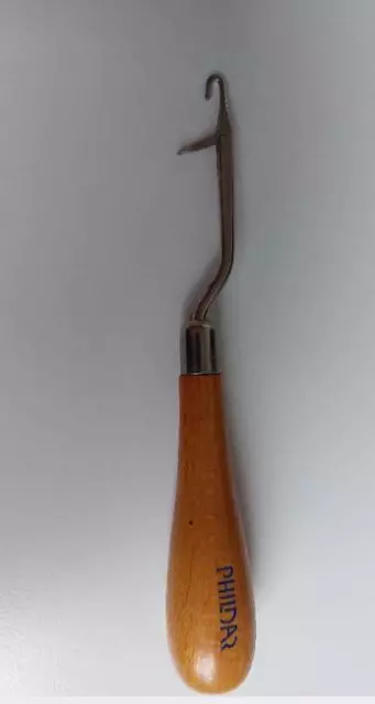 Knüpfhaken mit Holzgriff - 16 cm - Knüpfnadel  von Phildar