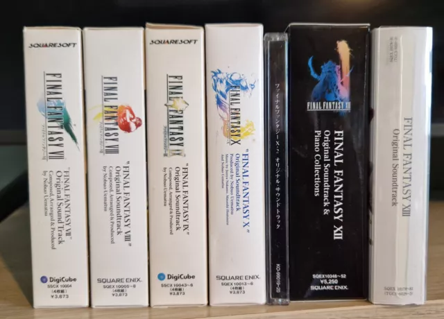 Final Fantasy Soundtrack CD Collection VII, VIII, IX, X, X-2, XII, XIII.