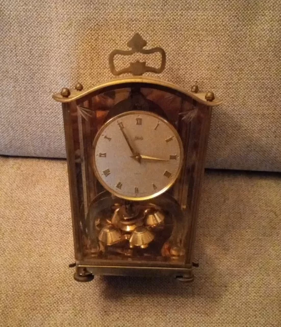 Vintage Schatz 400 Day Mantle Carriage Clock Germany Parts Or Repair
