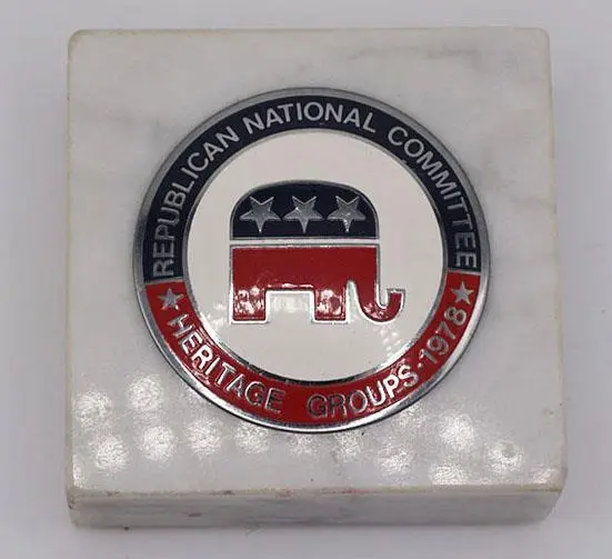 Republican National Committee RNC Heritage Groups 1978 Paperweight