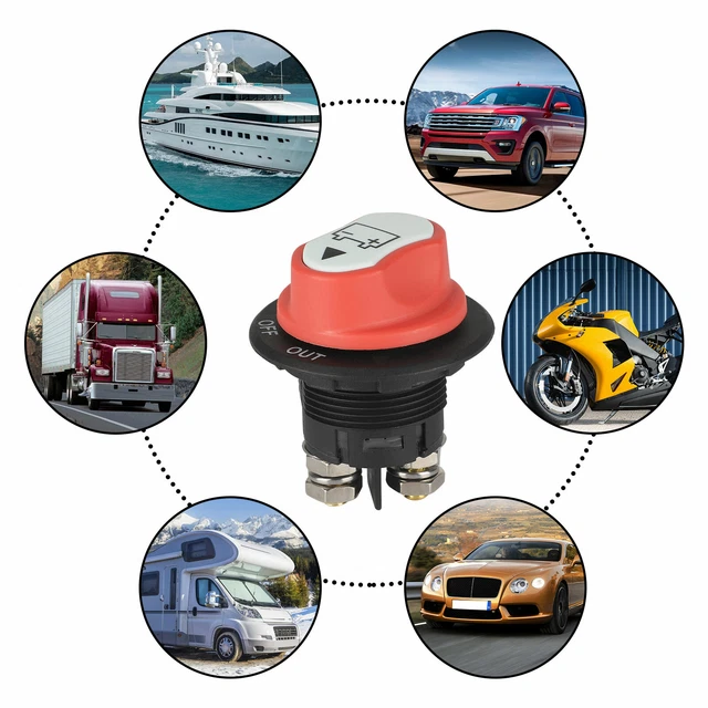 UNIVERSAL VEHICLE 100A Battery Safety Isolator Switch Disconnect Power