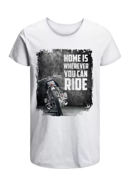 T-Shirt Moto vintage rock Uomo Abbigliamento 100% Cotone Taglia S>XXL