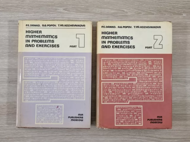 HIGHER MATHEMATICS IN PROBLEMS AND EXERCISES - part 1 & 2 - Danko - Mir 1988