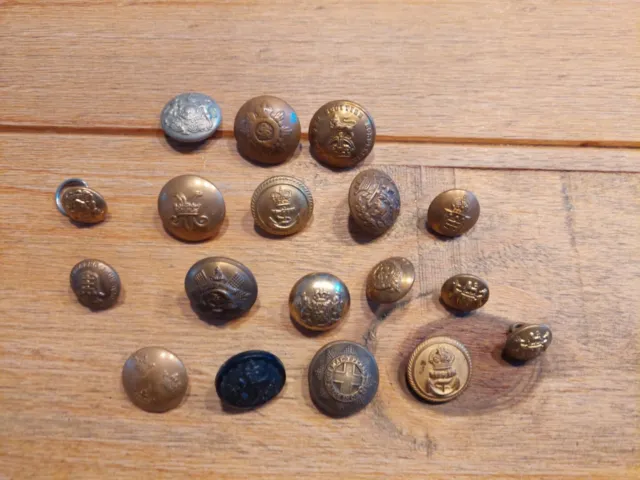 18 X army Navy Police uniform buttons