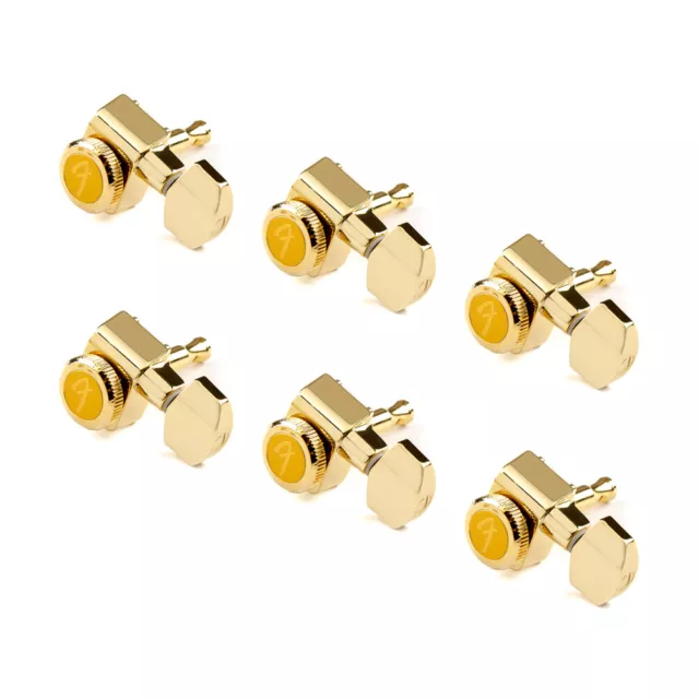 Fender Locking Stratocaster/Telecaster Tuners 6 In-Line Right Handed (Gold)