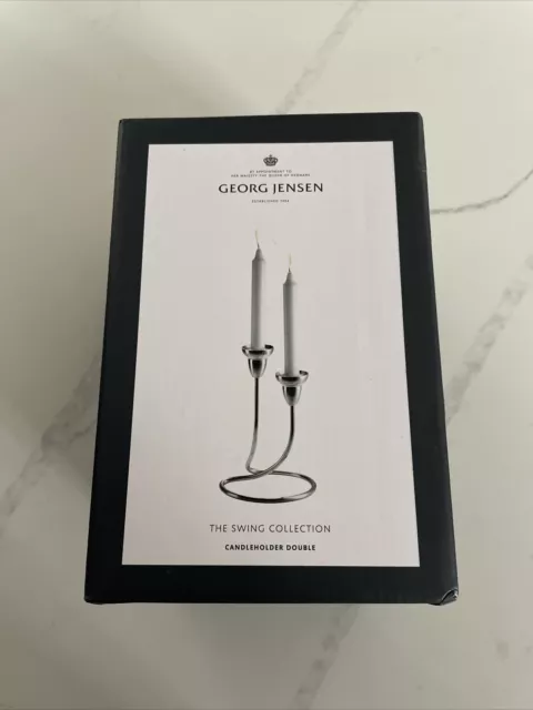 Georg Jensen Swing Double Candle Holder New Boxed
