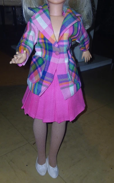 Tenue Fourrure Cathie Bella – Toque Et écharpe – Poupée Mannequin – Vintage 80s
