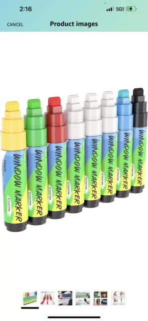 8 pcs Liquid Chalk Board Window Marker Erasable Pen 8 Pack Same Day Shipping L@@