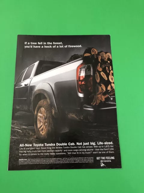 2004 2005 Toyota Tundra Pick Up Truck Original Print Ad Advertisement