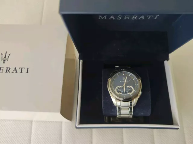 Maserati R8873612014 Traguardo Chronograph Herrenuhr Defekt Zifferstecker  Kaput