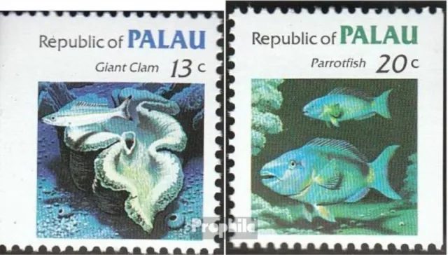 Islas Palau  13D-14D (edición completa) nuevo 1983 sellos: fauna marina